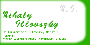 mihaly illovszky business card